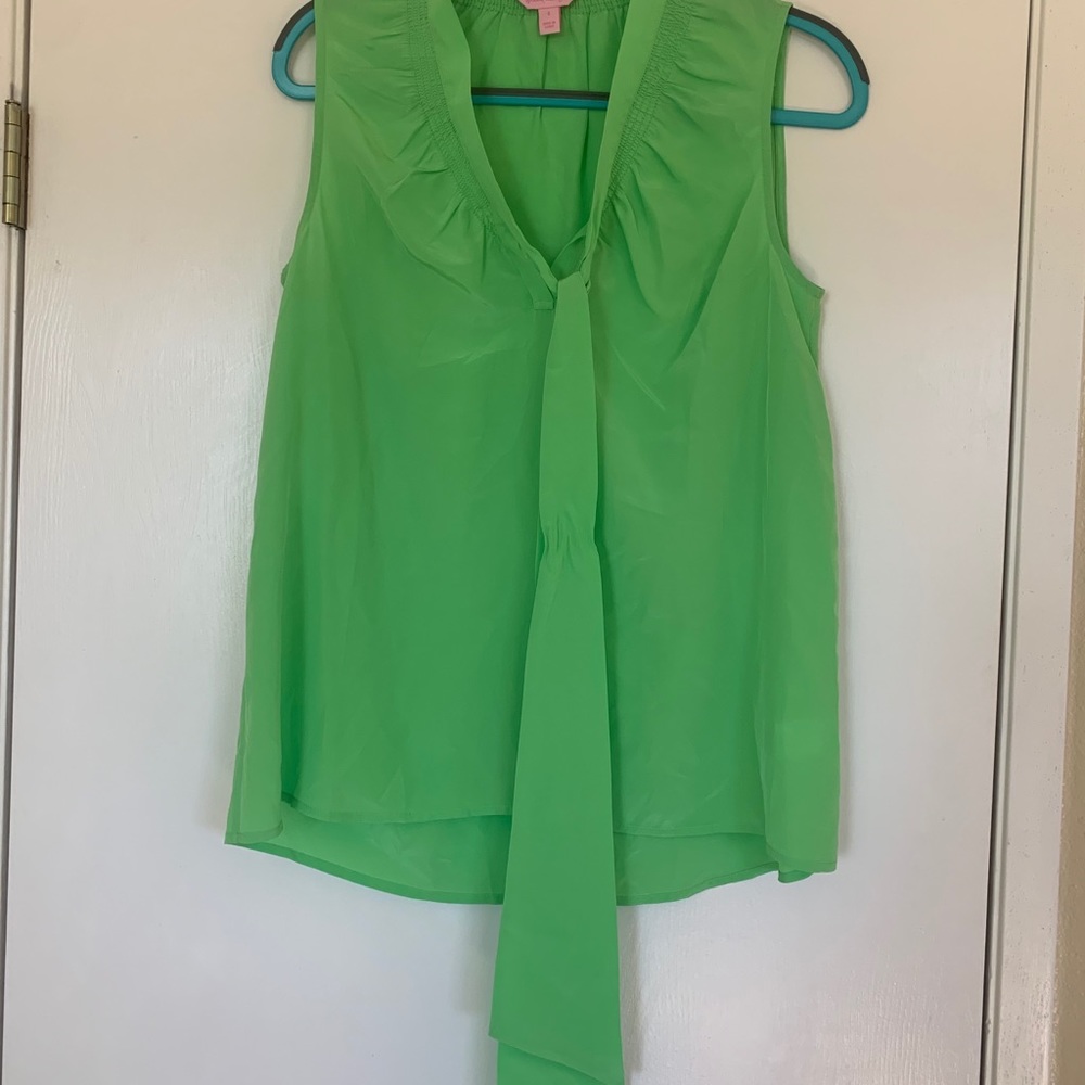 Lilly Pulitzer Green Blouse Silk